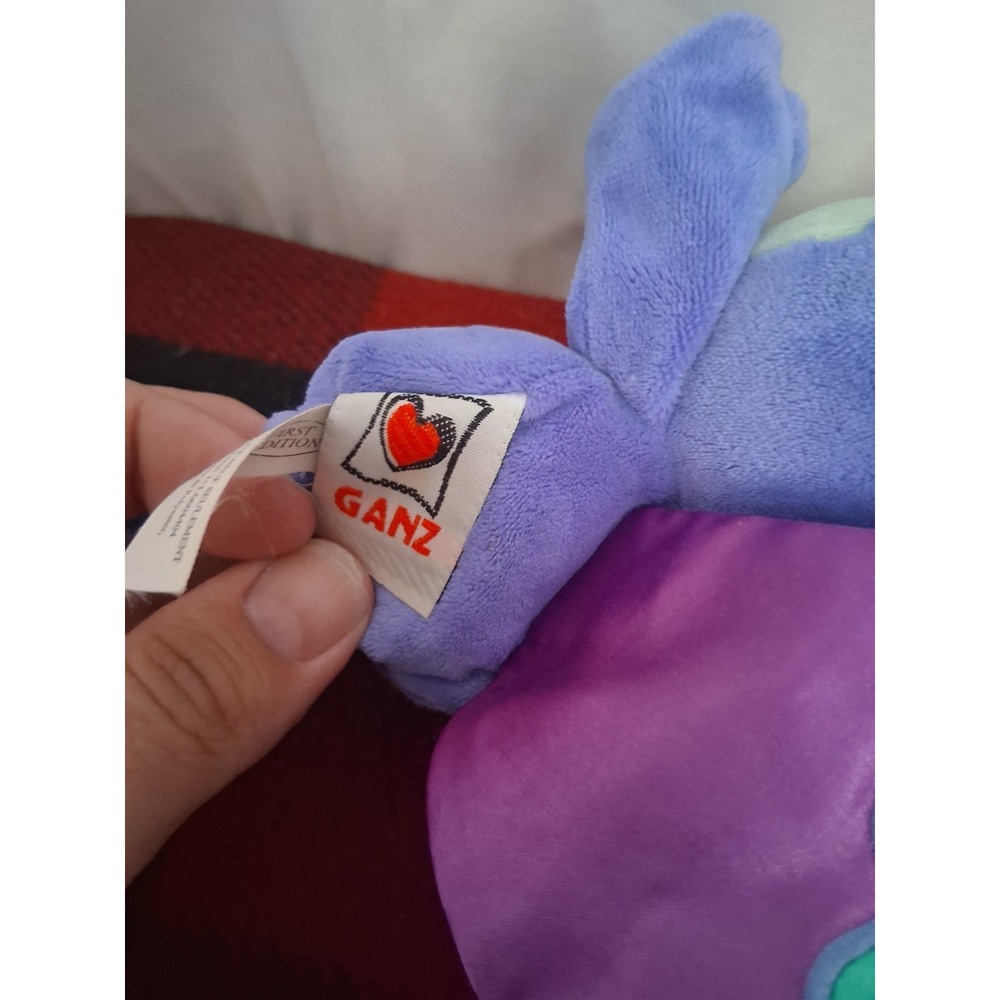 Ganz Webkinz Zumbuddy Zane Lazy Zum Plush Butterfly Purple Blue No Code - Picture 5 of 5